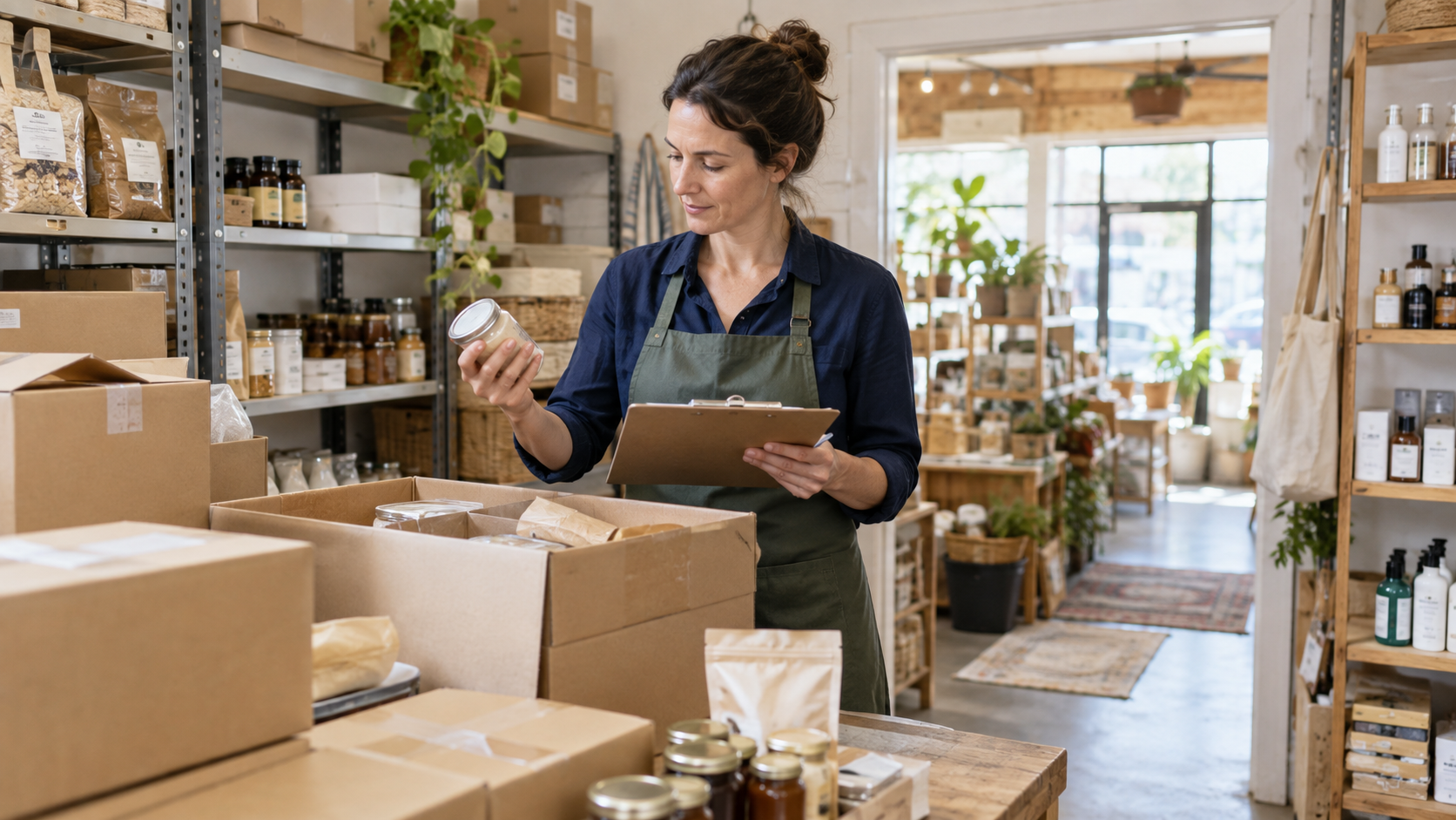 Boutique retail business sourcing seasonal products