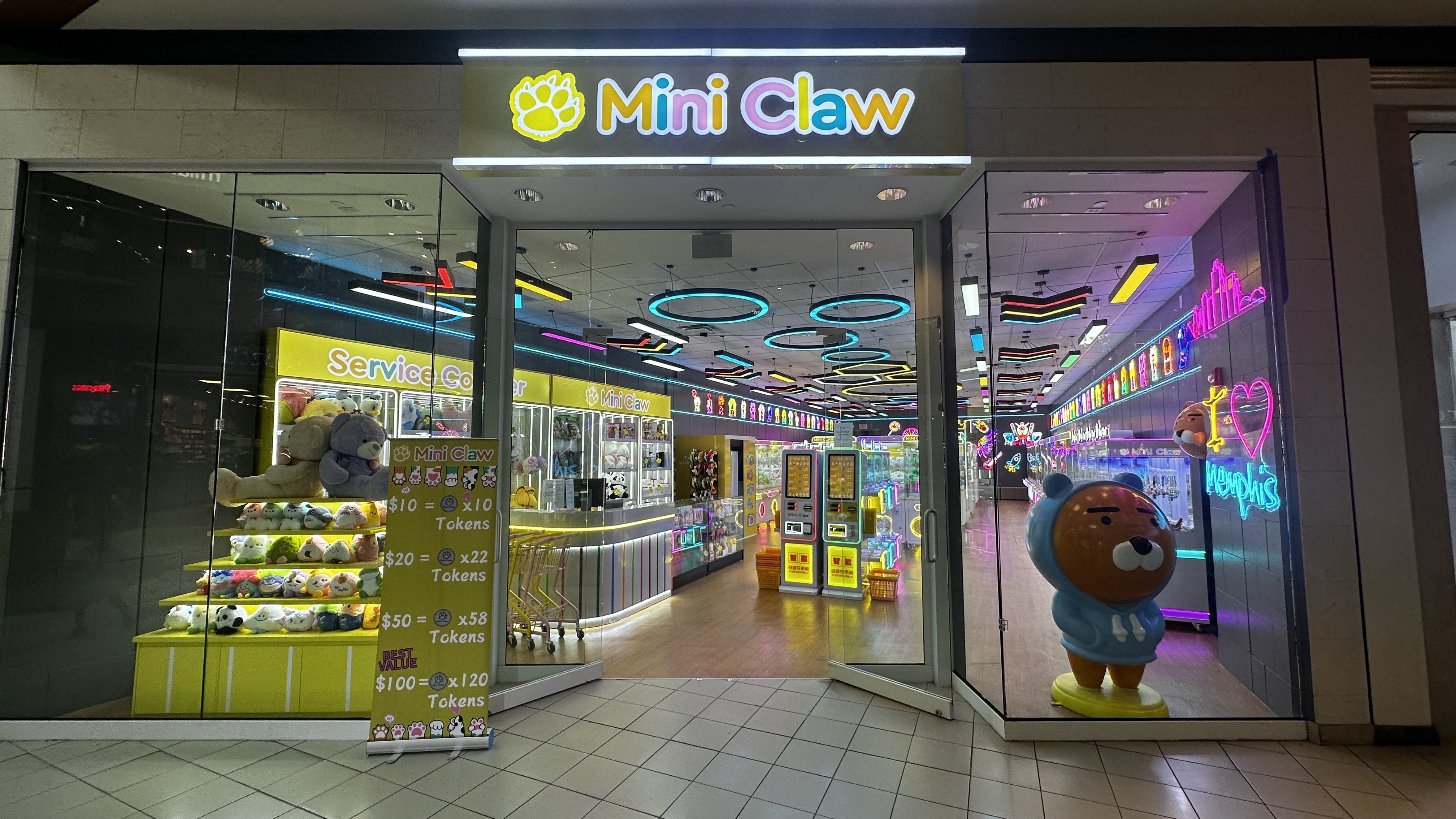 Mini Claw store in Memphis, Tennessee